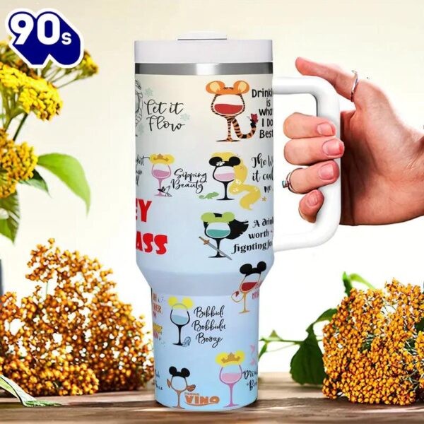 40oz Mickey Mouse Design Themed Insulated Cup With Lid