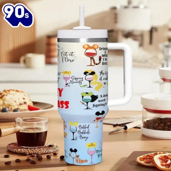 40oz Mickey Mouse Design Themed Insulated Cup With Lid