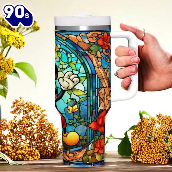 40oz Mickey Pattern Insulated Tumbler