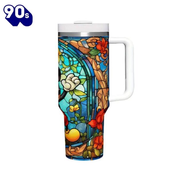 40oz Mickey Pattern Insulated Tumbler