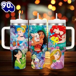 40oz Princess Insulated Tumbler With…