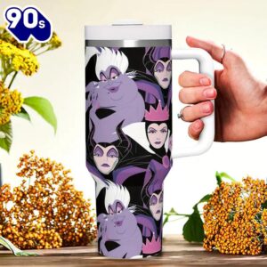 40oz Queen Design Insulated Tumbler With Handle