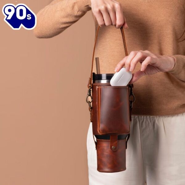 40oz Tumbler Carrier With Strap And Phone Pocket