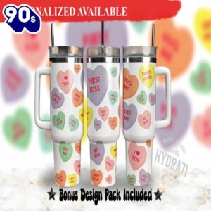 40oz Tumbler Love Hearts Candy…