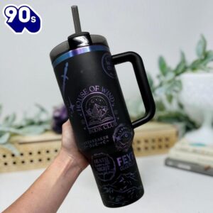 40oz Tumbler With Celestial And Sword Art