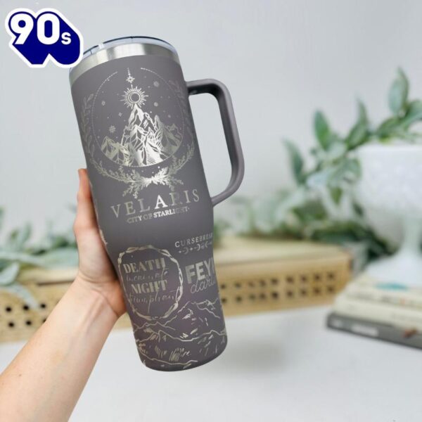 40oz Tumbler With Celestial And Sword Art