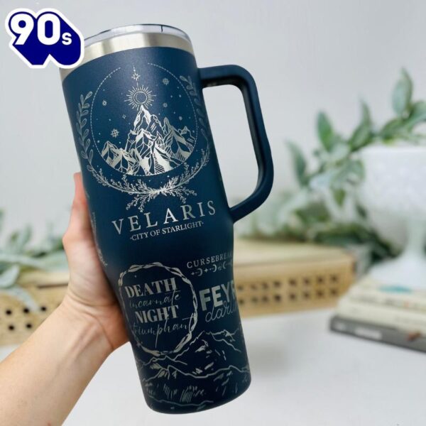 40oz Tumbler With Celestial And Sword Art