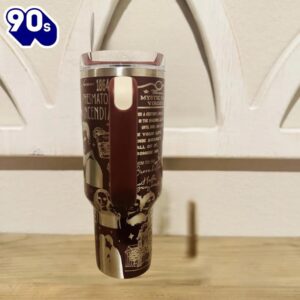 40oz Tumbler With Engraved Gothic Artwork