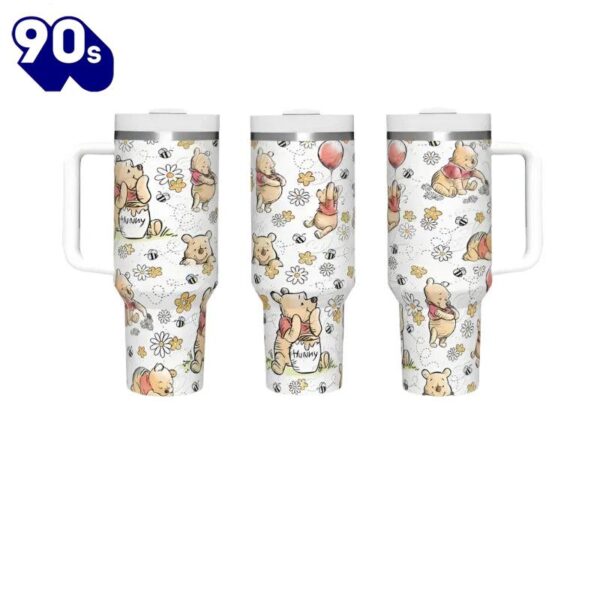 40oz Winnie The Pooh Insulated Tumbler With Straw