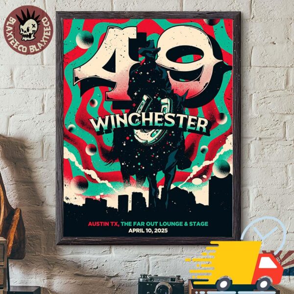 49 Winchester Austin Texas Poster At The Far Out Lounge And Stage On April 10 2025 Canvas