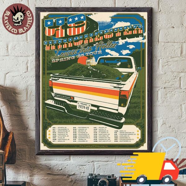 49 Winchester Leavin This Holler Spring 25 Tour Merch Poster 2025 Tour Dates Canvas