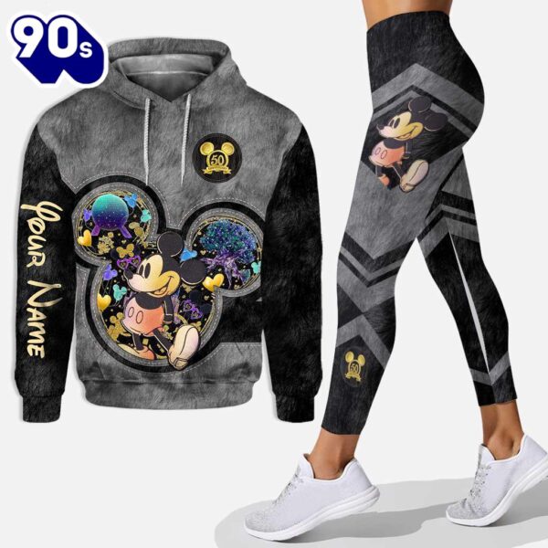 50 Years Of Magic Disney Mickey Mouse Minnie Mouse Hoodie And Legging Set