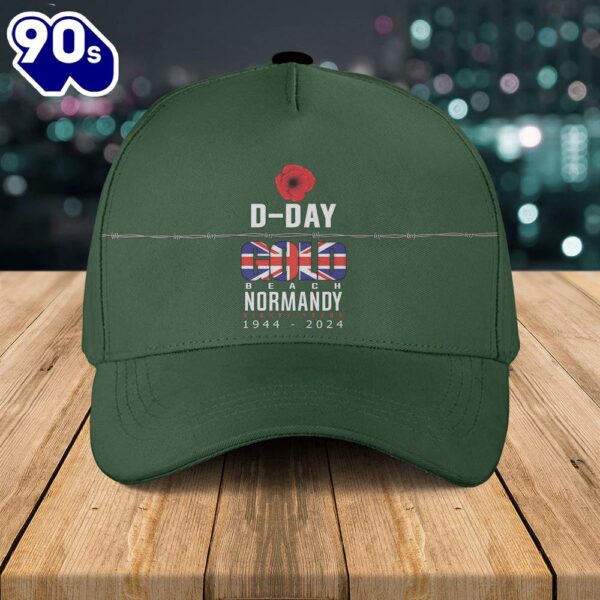 80th Anniversary Of D-Day Gold Beach Anniversary Baseball Cap  Gift For Veteran Day