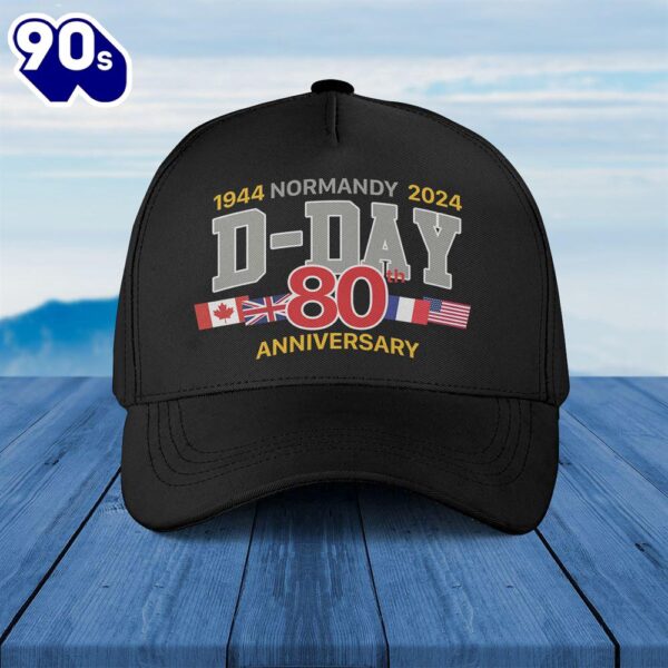 80th anniversary of D-Day Normandy Baseball Cap  Gift For Veteran Day