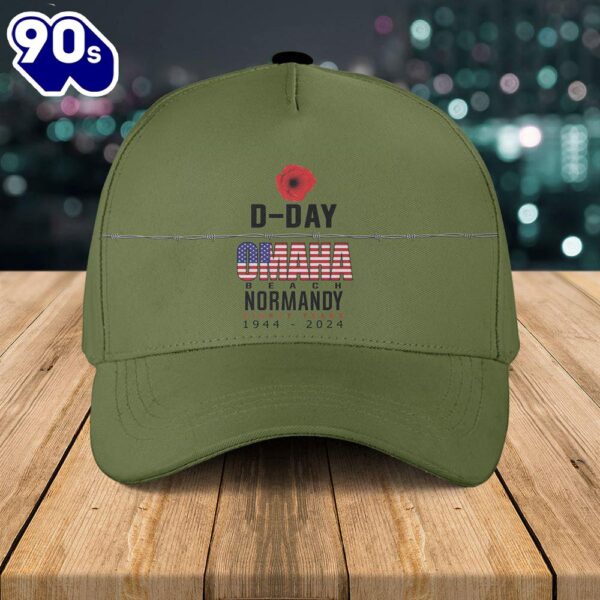 80th Anniversary Of D-Day Omaha Beach Anniversary Baseball Cap  Gift For Veteran Day