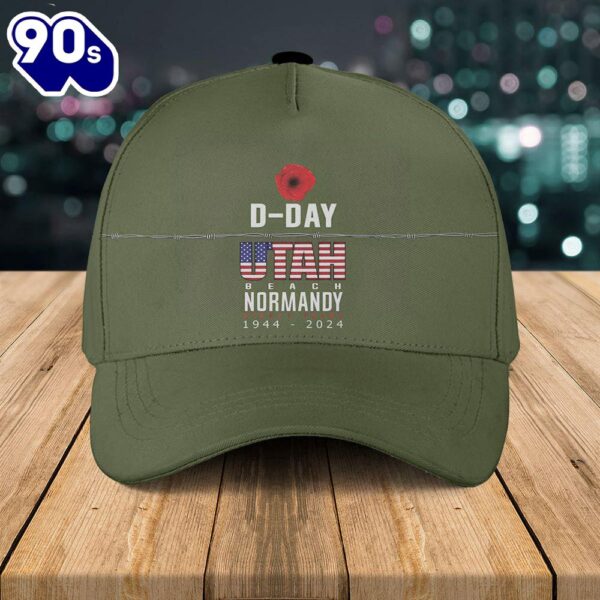 80th Anniversary Of D-Day Utah Beach Anniversary Baseball Cap  Gift For Veteran Day