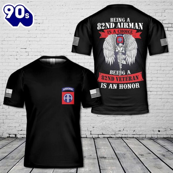 82nd Airborne Veteran T-Shirt 3D – Veteran 3D Shirt