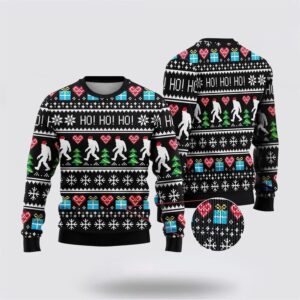 Bigfoot Secret Gift Ho Ho Ho Ugly Christmas Sweater Best Gift For Christmas 2 mlazyc.jpg