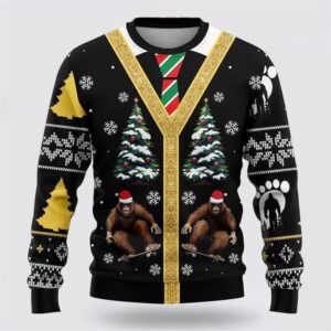 Bigfoot Skateboarding Black Pattern Ugly Christmas Sweater Best Gift For Christmas 1 wddgkm.jpg