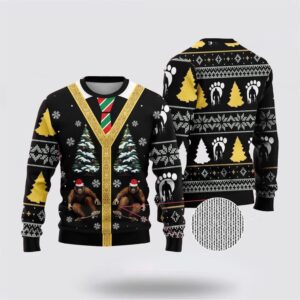 Bigfoot Skateboarding Black Pattern Ugly Christmas Sweater Best Gift For Christmas 2 jtvlw4.jpg