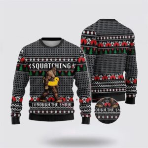 Bigfoot Squatching Duck Ugly Christmas Sweater Best Gift For Christmas 2 vhf3ri.jpg