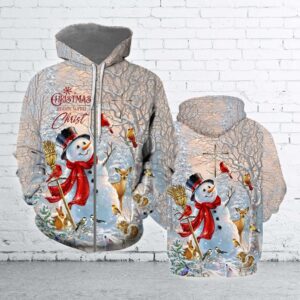 Christmas Snowman 3D All Over Print Hoodie 2 te8lw4.jpg
