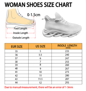 Women Shoes Size Chart