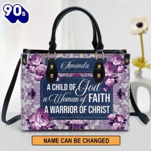 A Child Of God Leather Bag , Christian Bags  Gift For Women Christmas