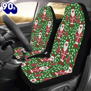 A Christmas Full Of Gifts With Santa Claus Car Seat Covers  Gift Xmas