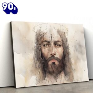 A Watercolor Painting Of Jesus…