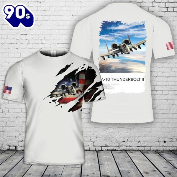 A-10 Thunderbolt II 3D T-Shirt – Veteran 3D Shirt