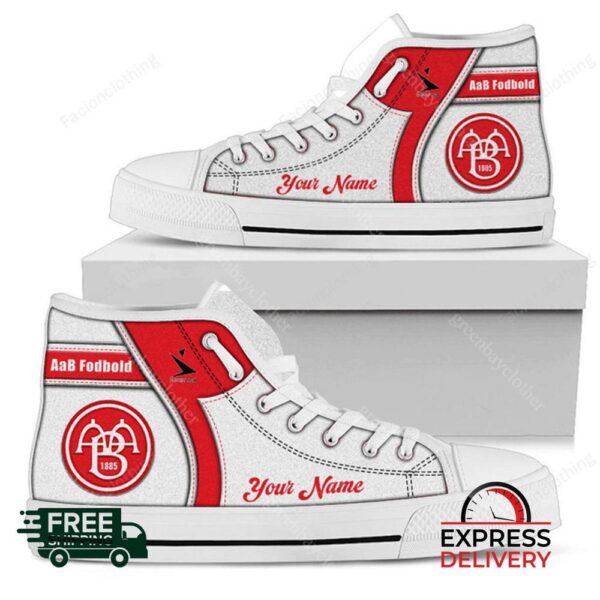 AaB Fodbold Personalized High Top Canvas Shoes