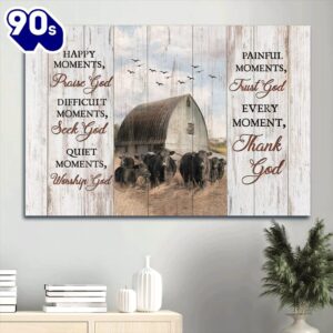 Aberdeen Angus Canvas Tranquil Farm…