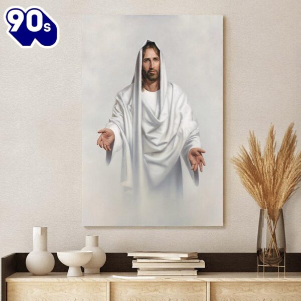 Abide With Me Canvas Picture Jesus Canvas Wall Art   Gift For Christmas