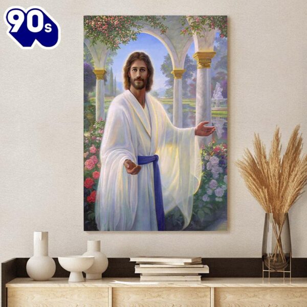 Abide With Me Jesus Canvas Wall Art Jesus Canvas Pictures   Gift For Christmas