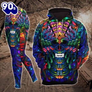 Abtract Gradient Skull Combo Hoodie…