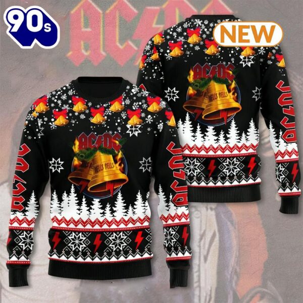 AC DC Bell Ugly Sweater