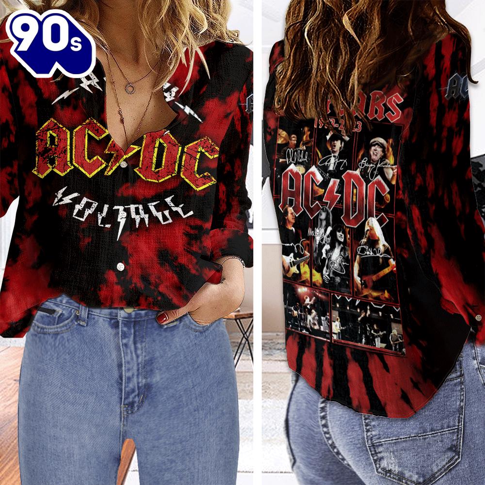 ACDC 3D Linen Shirt For Fans Music ACDC 3D Linen Shirt For Fans Music