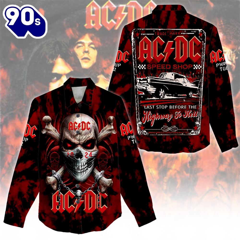 ACDC 3D Linen Shirt New Trend ACDC 3D Linen Shirt New Trend
