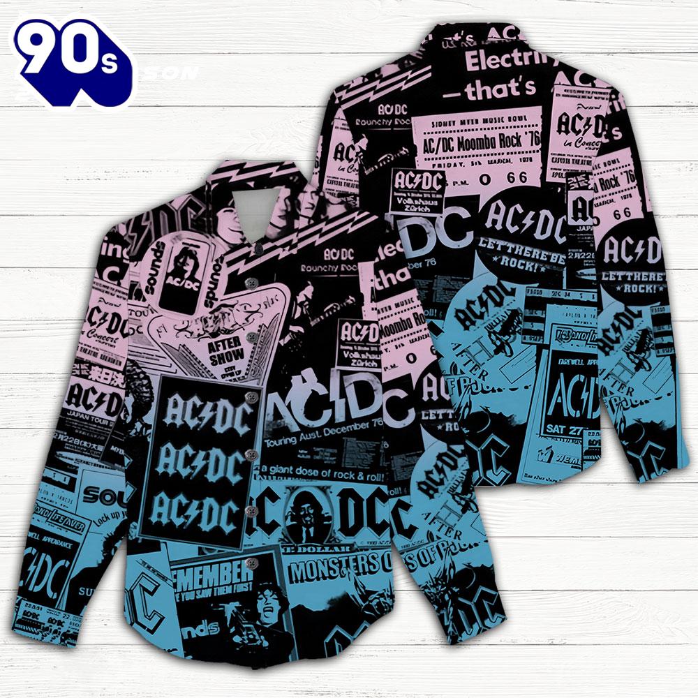 ACDC 3D Women's Casual Shirt ACDC 3D Women's Casual Shirt