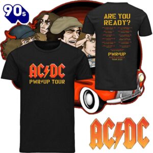 ACDC Are You Ready PWR UP 2025 Tour Dates Power Up North American 2025 Two Sides Unisex T-Shirt