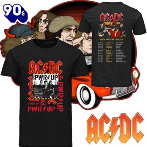 ACDC Band World Tour 2025 Shirt, Rock Band ACDC Pwr up Concert 2025 Shirt