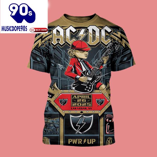 ACDC Pwr Up Tour 2025 Live Show At Allegiant Stadium In Las Vegas NV On April 26 2025 Shirt ACDC Pwr Up Tour 2025 Live Show At Allegiant Stadium In Las Vegas NV On April 26 2025 Shirt