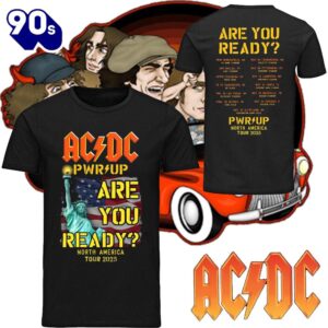 ACDC PWR UP Tour North America 2025 Black T-shirt