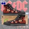 Acdc Rock Band, Acdc Evil Shoes, Acdc High Top Canvas Shoes  For Fans