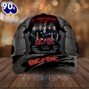 ACDC Rock Band Merchandise, ACDC 50th Anniversary Cap, ACDC Classic Cap Gift Summer