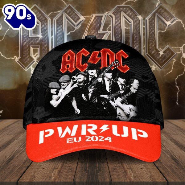 ACDC Rock Band Merchandise, ACDC PWR UP 2025 ACDC Classic Cap Gift Summer