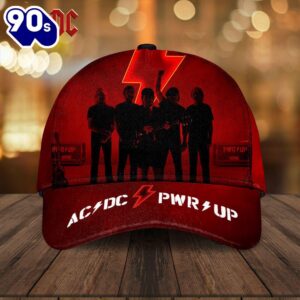 ACDC Rock Band Merchandise, ACDC PWR UP Red, ACDC Classic Cap Gift Summer