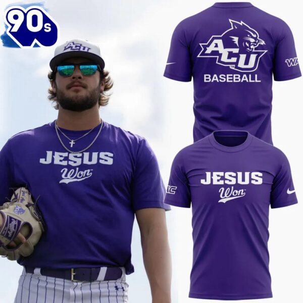 ACU Baseball Jesus Won 3d T-Shirt