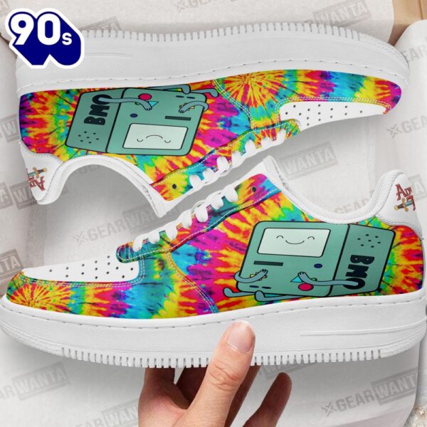 Adventure Time Bmo Air Sneakers Custom Tie Dye Style